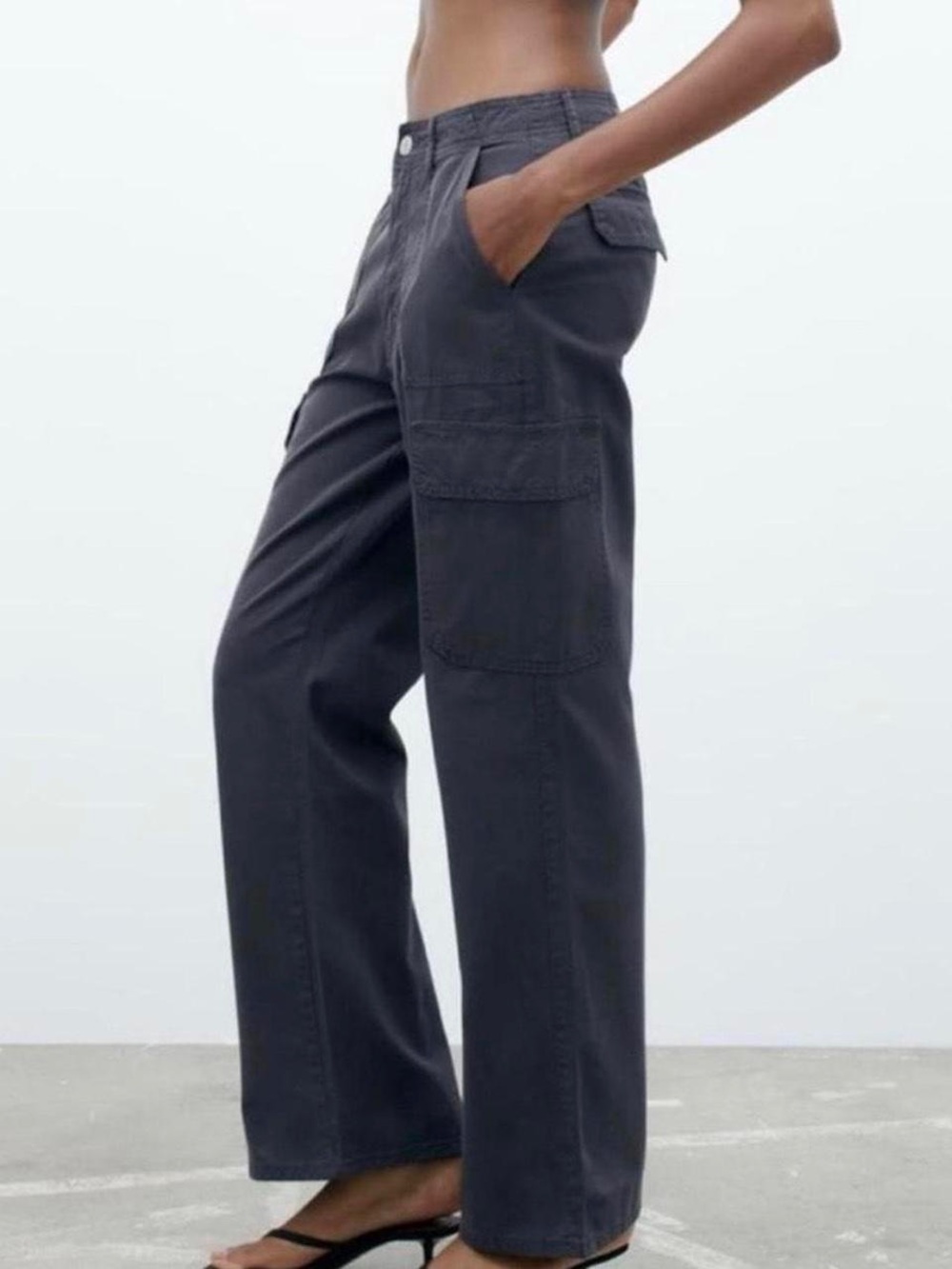 Zara blue cargo pants